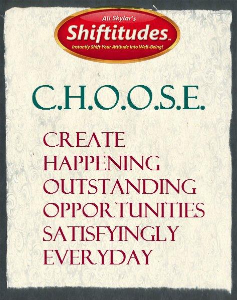Shiftitude - choose How do you Turn Your life around? Create your own opportunities!