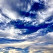 the sky is where the angels reside