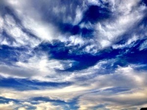 the sky is where the angels reside