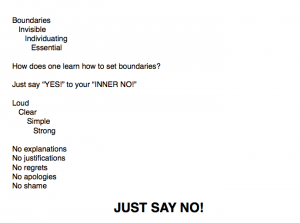Saying no is self-love
